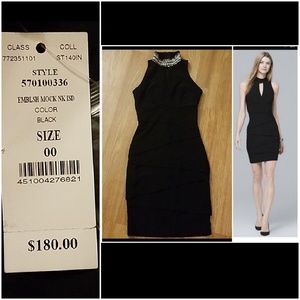 NWT WHBM black sleeveless dress size 0